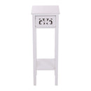 Cottonfy UK Wooden Plant Stand with Drawer