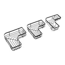 Lifeideas 3-Tier Corner Shower Organiser with Hooks