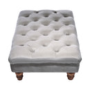 Livingandhome Rectangular Velvet Footstool
