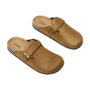 Closed-Toe Slip-On Mules Sandals