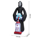 Lifeideas 8.9ft Halloween Inflatable Grim Reaper with LED Lights