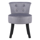 Livingandhome Velvet Vanity Stool With Thick Cushion