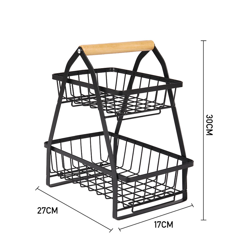 Lifeideas 2-Tier Removable Fruit and Vegetable Basket