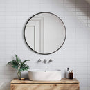 Cottonfy UK Round Bathroom Framed Mirror Wall Hanging