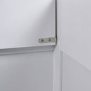 Livingandhome White Wooden Lift-Top Toy Storage Chest