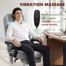 HOMCOM Executive Office Chair, Desk Chair With Massage And Heat, Grey