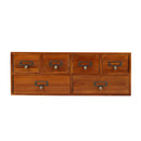 Lifeideas Desktop Retro Wood 6-Drawer Storage Organizer