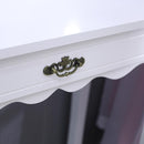 Livingandhome White Dressing Table Makeup Desk Vanity With LED Light Mirror Bedroom