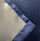 Enhanced Living Vogue Navy Eyelet Thermal Noise reducing Dim Out Curtains - Pair