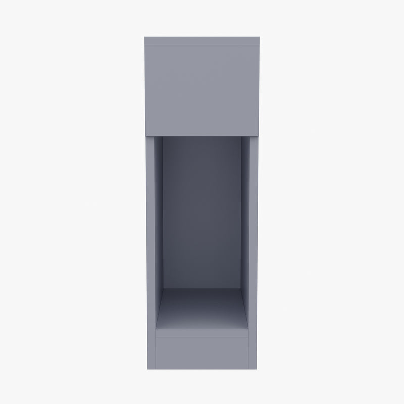 Livingandhome Grey Bedside Table with a Drawer