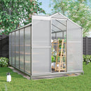 Breeins Aluminium Hobby Greenhouse with Base and Window Opening