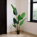 Garden Sanctuary 180 cm Tall Artificial Banana Leaf Tree Faux Large Plants in Pot