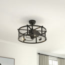 Cottonfy UK Metal Industrial Ceiling Fan Light