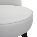 Livingandhome Modern Velvet Dressing Table Stool with Solid Wood Legs