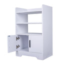 Livingandhome Contemporary Wooden Sideboard Cabinet with Open Storage