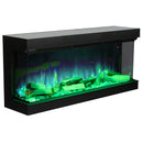 Livingandhome 50inch 3-Sided Smart Electric Fireplace