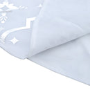 Livingandhome Round Shape Christmas Tree Base Skirt Xmas Ornament With Stocking