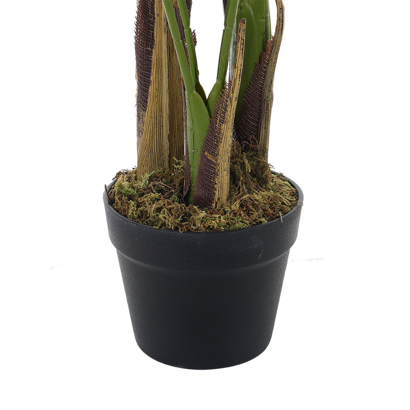 Garden Sanctuary 130cm Artificial Bamboo Palm Tree Plant in Pot Indoor Living Room Plant Decor