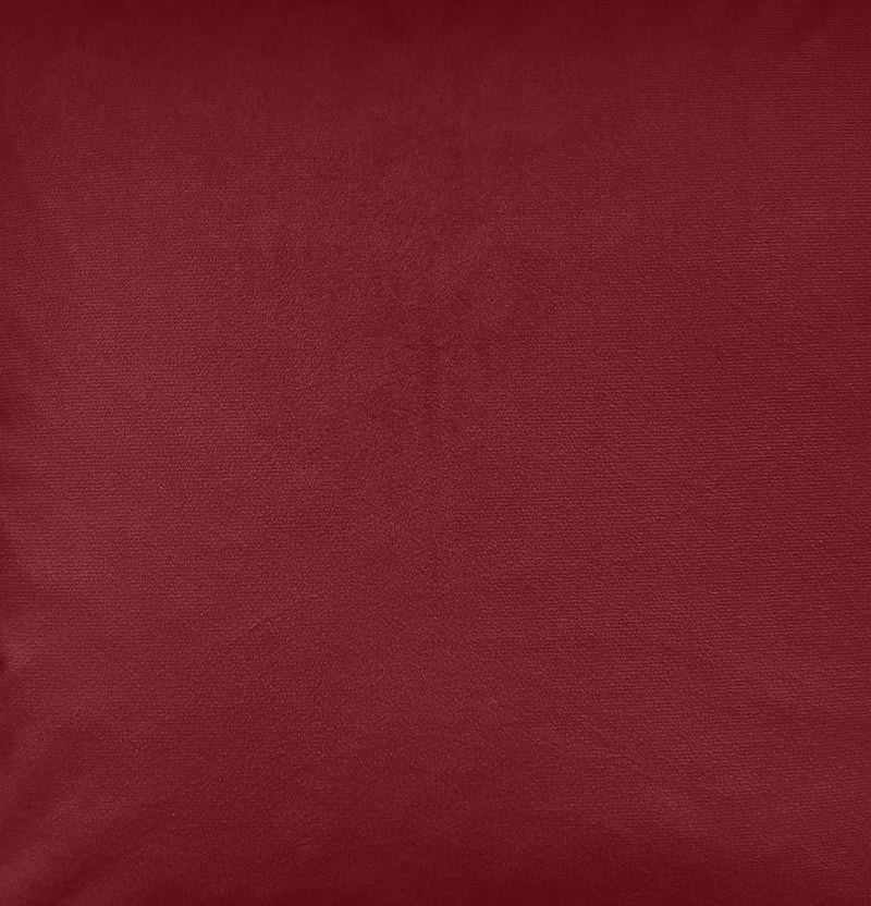 Luxury Enhanced Living Pair of Red Velvet Cushion Covers