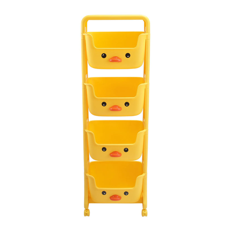 Kidkid Mobile 4-Tier Kids Toy Storage Rack