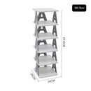 Lifeideas 6-Tier Folding Plastic Shoe Rack