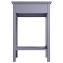 Livingandhome Side Table with Single Drawer and Round Solid Wood Handle