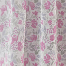Mia Pink Floral Print Sheer Voile Panels - Pair