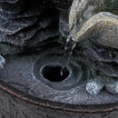 Breeins Tabletop Waterfall Fountain with LED Lighting