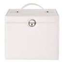 Sheonly Large Multi Tier Faux Leather Jewellery Storage Box with Handle