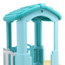 Kidkid Kids Slide and Climber Playset with Balls and Ring Toss