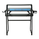Livingandhome RGB Computer Desk with Headset Hook