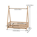 Kidkid Wooden House Bed Frame