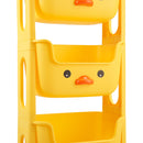 Lifeideas Mobile 3-Tier Kids Toy Storage Rack Shelf