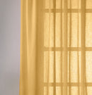 Eden Ochre 100% Recycled Plain Voile Panel - Pair