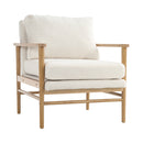 Livingandhome Direct Teddy Bear Fur Wooden Armchair