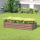 Breeins Rectangular Galvanized Steel Raised Garden Bed