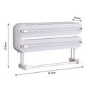 Lifeideas 2PCS Magnetic Fridge Storage Shelf with Hooks