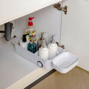 Lifeideas Grey Sliding Storage Basket with Dividers