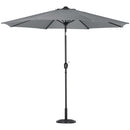 Livingandhome 3M Large Rotating Patio Parasol for Outdoor Sunshade and Rain