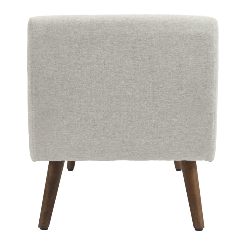 Livingandhome Linen Fabric Storage Ottoman Bench
