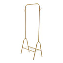 Lifeideas Freestanding Gold Clothes Rack with Bottom Shelf
