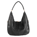 Modishion PU Leather Shoulder Bag Handbag Tote with Zipper Pouch