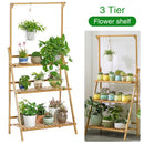 Lifeideas 3-Tier Foldable Wooden Ladder Shelf