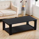 Livingandhome Simple Coffee Table 2 Tier Tea Table Wooden Living Room