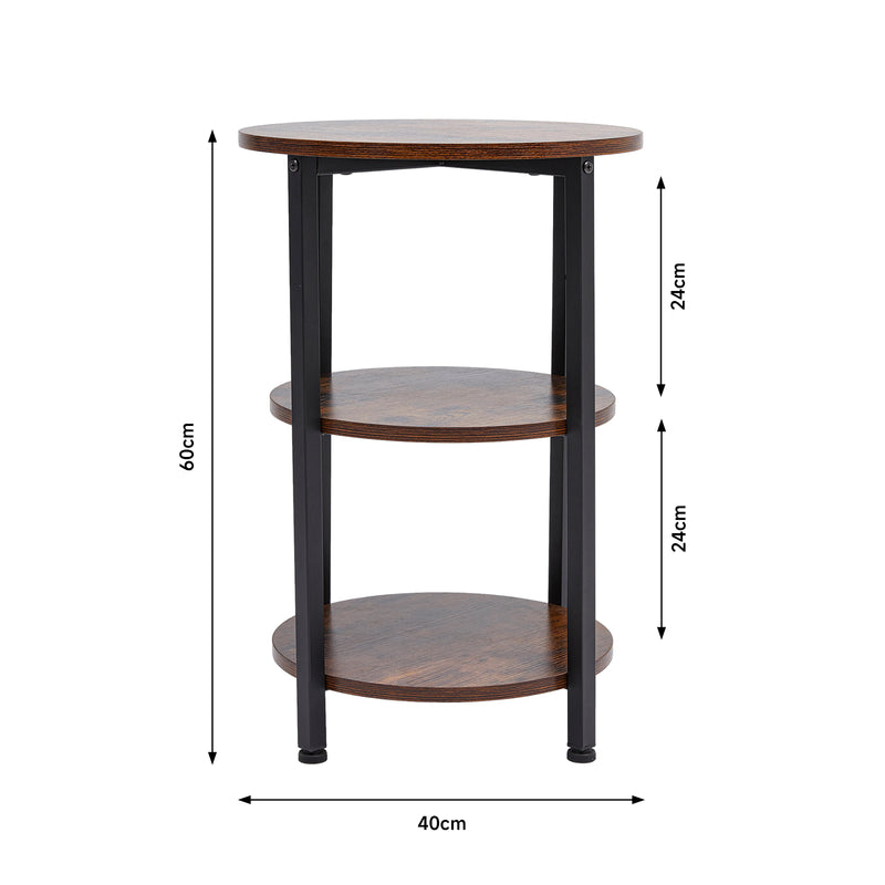 Livingandhome Minimalist Rustic Side Table