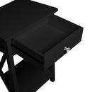 Cottonfy UK Wooden One Drawer Slim Console Table