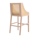 Set Of 2 Modern Upholstered High Bar Stools