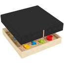 AIYAPLAY Sandbox Cover, Square Sandpit Cover With Drawstring & Elastic Band