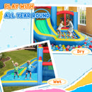 AIYAPLAY Inflatable Bouncy Castle with 550W Blower, 385 x 290 x 180 cm