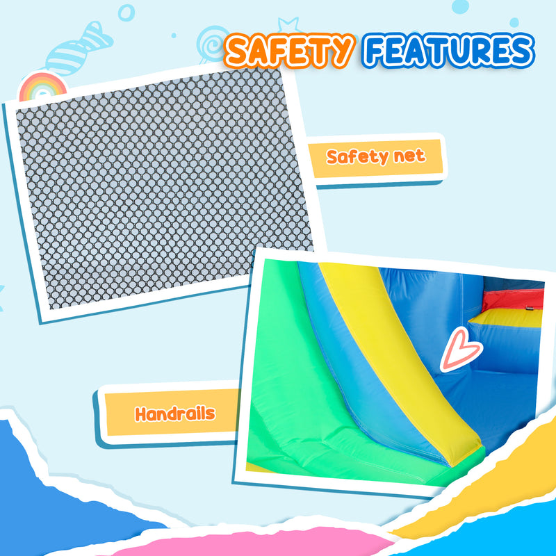 AIYAPLAY Inflatable Bouncy Castle with 550W Blower, 385 x 290 x 180 cm